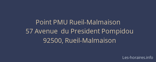 Point PMU Rueil-Malmaison