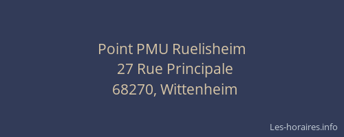 Point PMU Ruelisheim