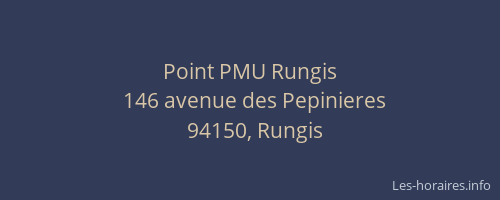 Point PMU Rungis