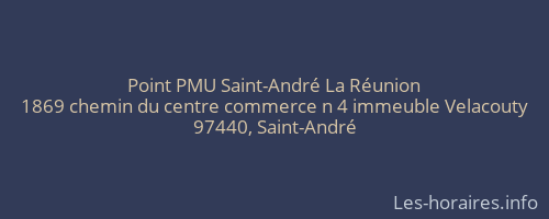 Point PMU Saint-André La Réunion