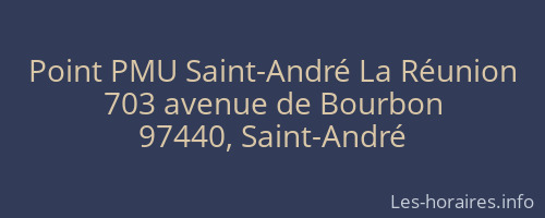 Point PMU Saint-André La Réunion