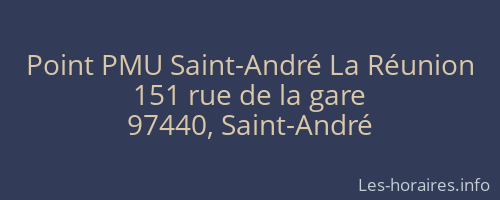 Point PMU Saint-André La Réunion