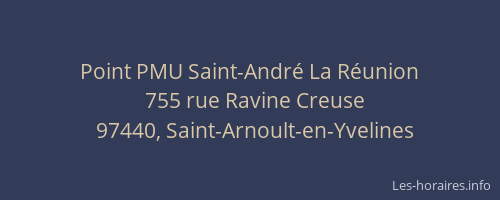 Point PMU Saint-Andr&eacute; La R&eacute;union