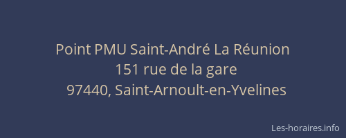 Point PMU Saint-André La Réunion