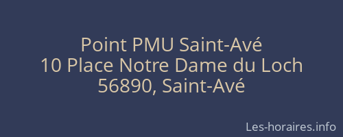 Point PMU Saint-Avé