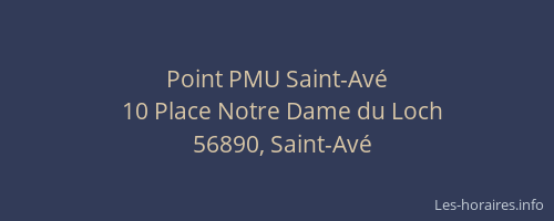 Point PMU Saint-Avé