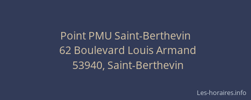 Point PMU Saint-Berthevin