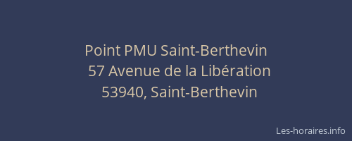 Point PMU Saint-Berthevin