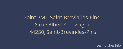 Point PMU Saint-Brevin-les-Pins