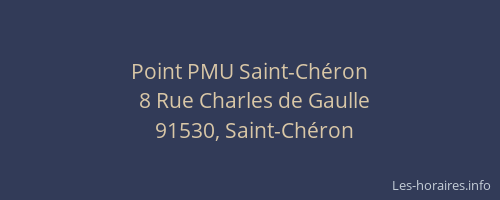 Point PMU Saint-Chéron