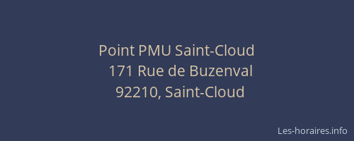 Point PMU Saint-Cloud
