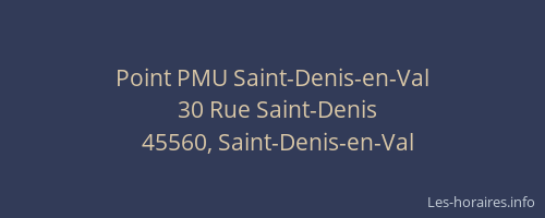Point PMU Saint-Denis-en-Val