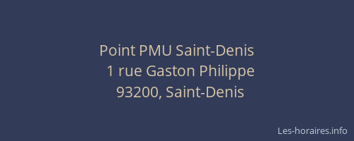 Point PMU Saint-Denis