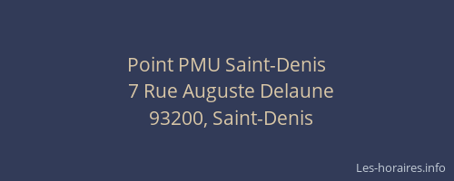 Point PMU Saint-Denis