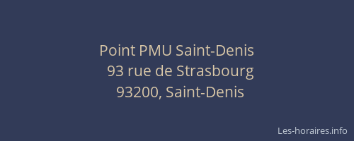 Point PMU Saint-Denis