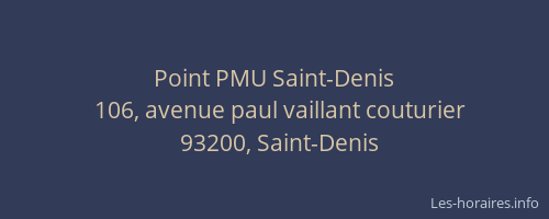 Point PMU Saint-Denis