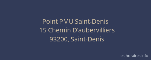 Point PMU Saint-Denis