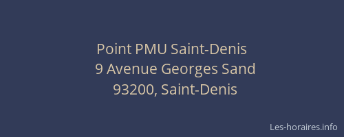 Point PMU Saint-Denis
