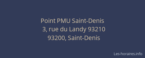 Point PMU Saint-Denis