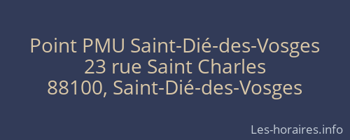 Point PMU Saint-Dié-des-Vosges