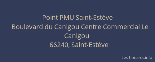Point PMU Saint-Est&egrave;ve