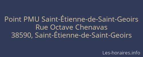 Point PMU Saint-Étienne-de-Saint-Geoirs