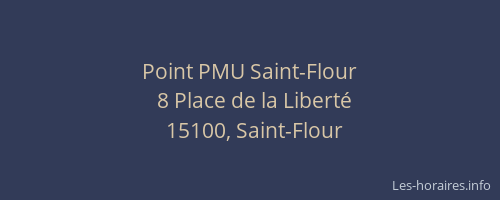 Point PMU Saint-Flour