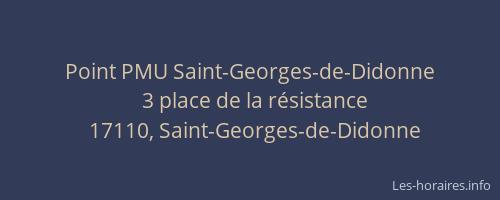 Point PMU Saint-Georges-de-Didonne