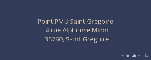 Point PMU Saint-Grégoire