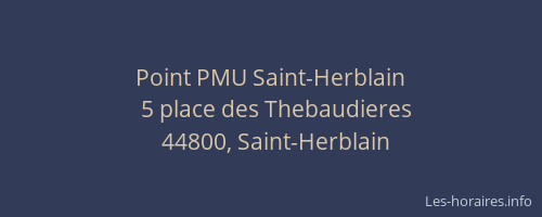 Point PMU Saint-Herblain