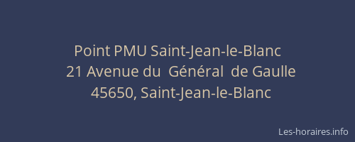 Point PMU Saint-Jean-le-Blanc