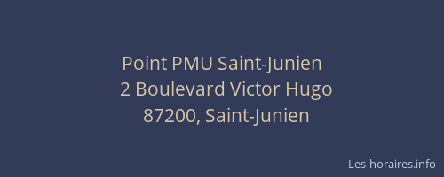 Point PMU Saint-Junien