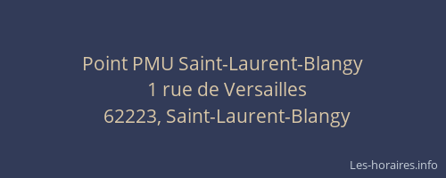 Point PMU Saint-Laurent-Blangy