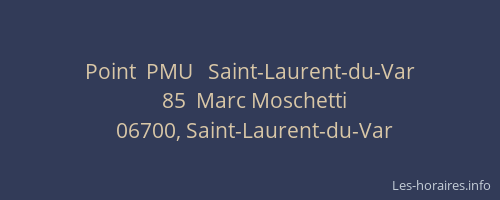 Point  PMU   Saint-Laurent-du-Var