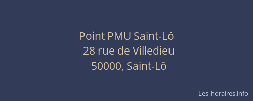 Point PMU Saint-L&ocirc;