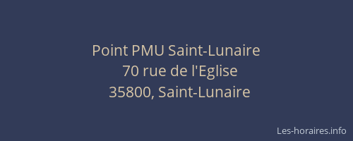Point PMU Saint-Lunaire