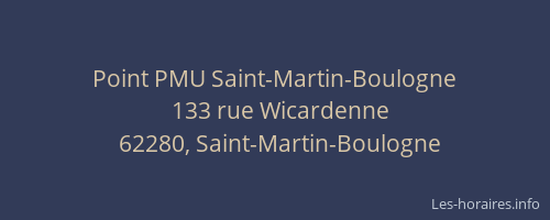 Point PMU Saint-Martin-Boulogne