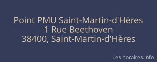 Point PMU Saint-Martin-d'Hères