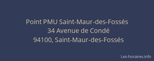 Point PMU Saint-Maur-des-Foss&eacute;s