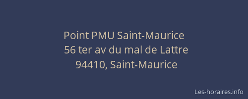 Point PMU Saint-Maurice