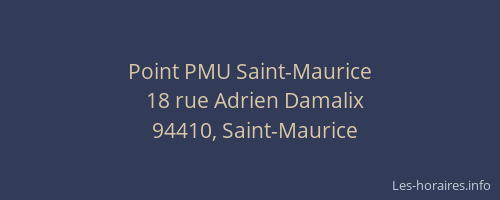 Point PMU Saint-Maurice
