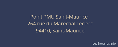 Point PMU Saint-Maurice