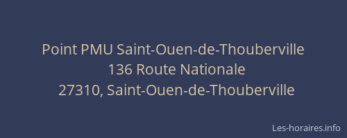 Point PMU Saint-Ouen-de-Thouberville