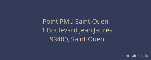 Point PMU Saint-Ouen