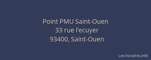 Point PMU Saint-Ouen