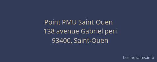 Point PMU Saint-Ouen