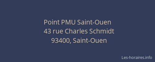 Point PMU Saint-Ouen