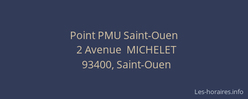 Point PMU Saint-Ouen