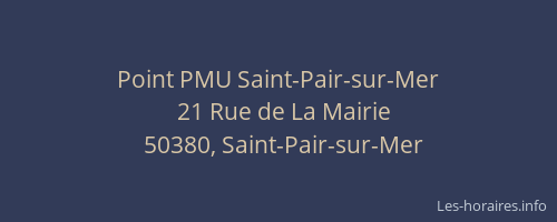 Point PMU Saint-Pair-sur-Mer