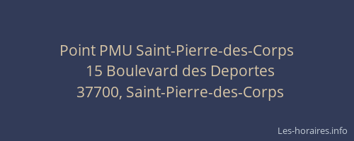 Point PMU Saint-Pierre-des-Corps